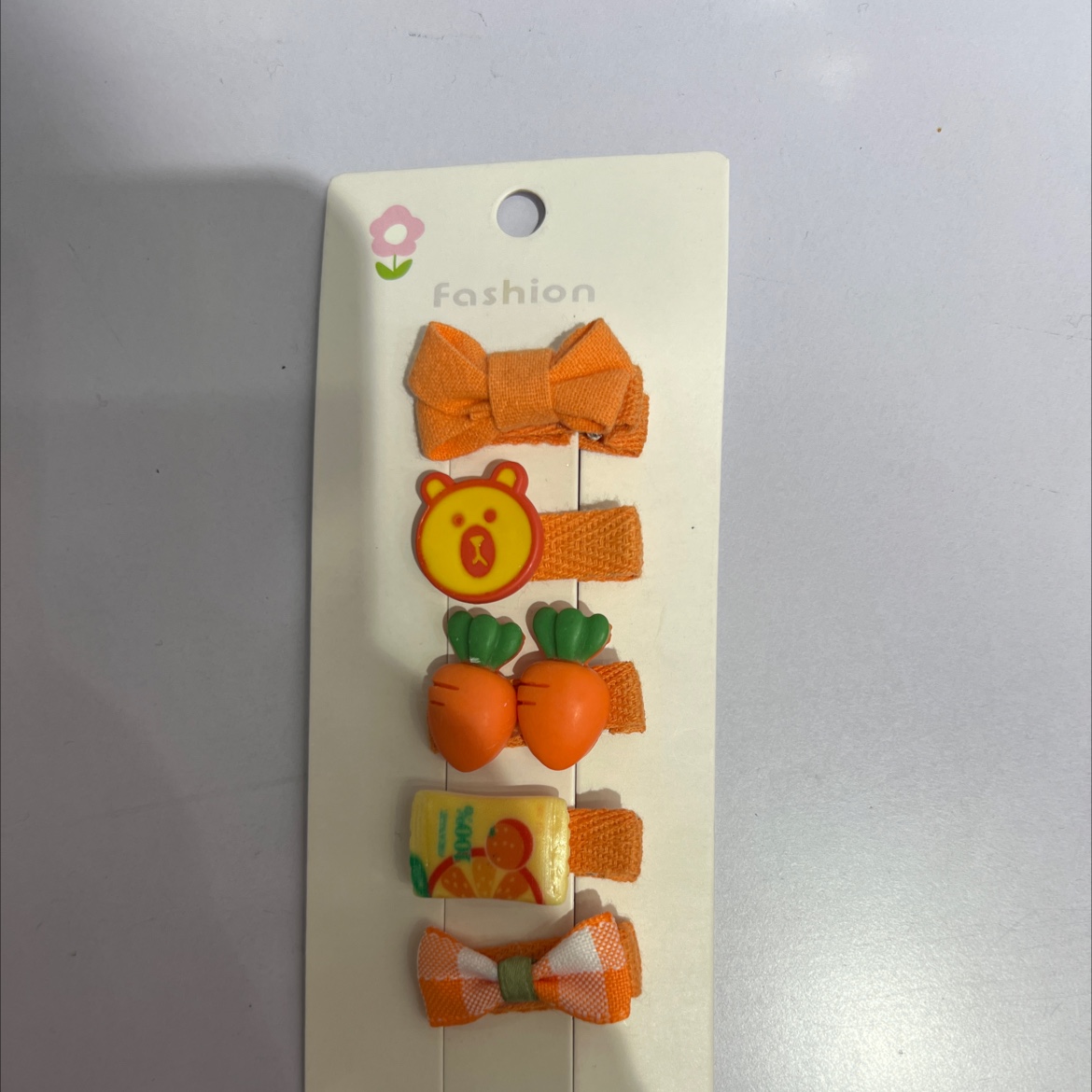 儿童古风黑色一字夹 透明齿梳套装 魔术贴式发夹 时尚便捷不伤发质白底实物图