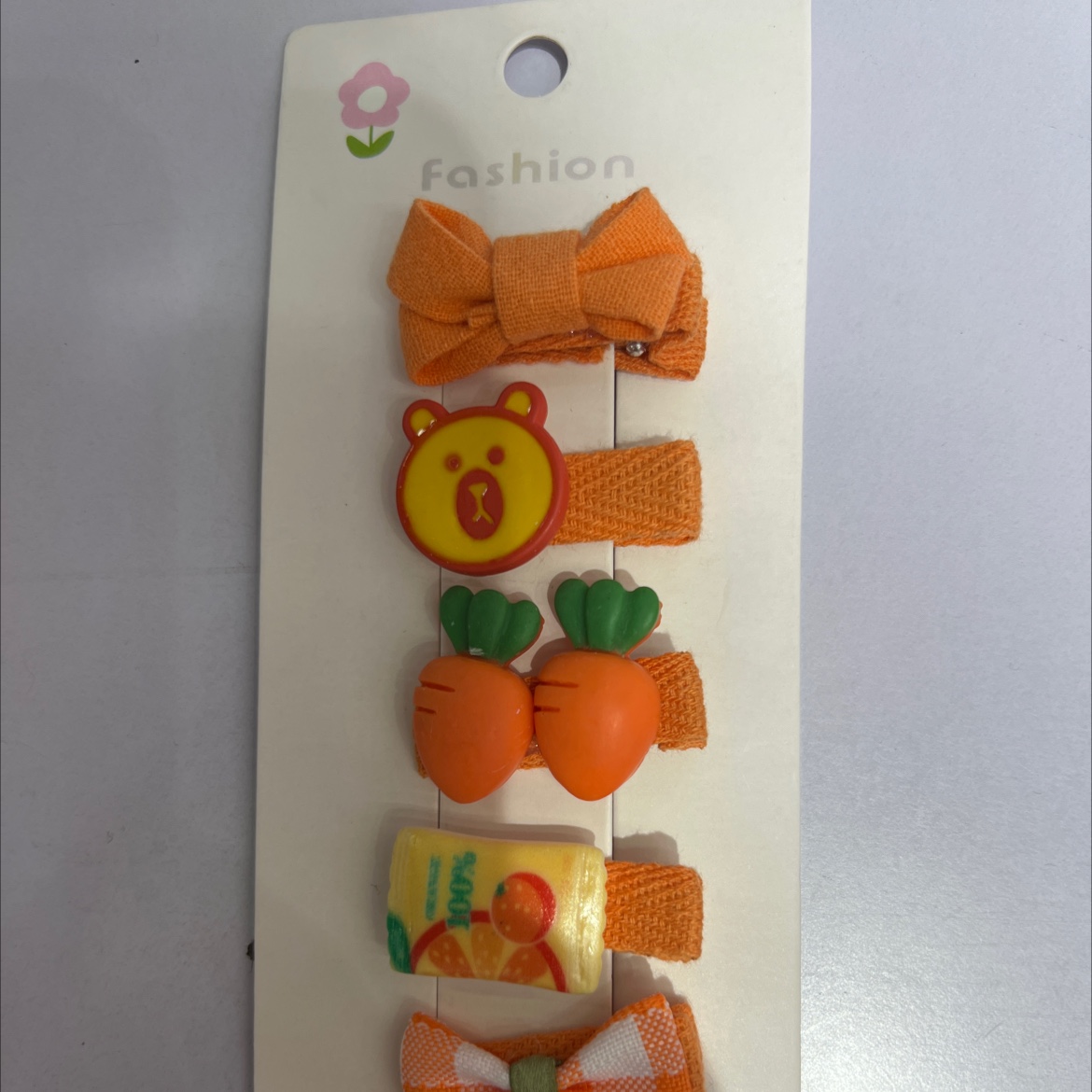 儿童古风黑色一字夹 透明齿梳套装 魔术贴式发夹 时尚便捷不伤发质详情图5