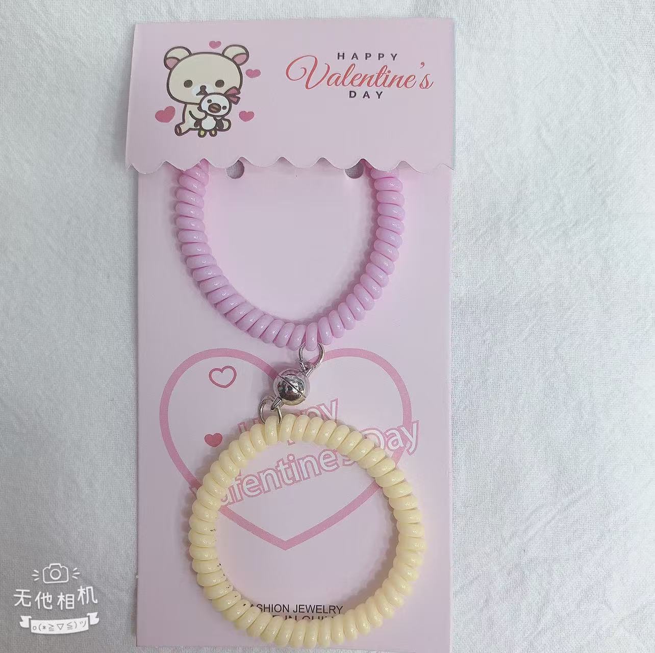 Korean student version, best friend version, magnetic clasp phone ring, jelly color hand band, hair band, silicone wristband, silicone soft rubber wristband