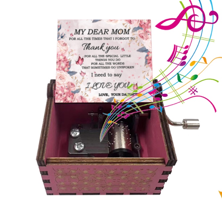 DIY音乐盒积木 八音盒木制 创意手工制作 音樂盒礼品盒 独特音质享受音乐盒白底实物图