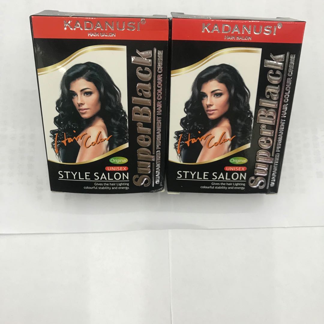 黑色植物染发剂天然自己在家染头发膏神器男女1