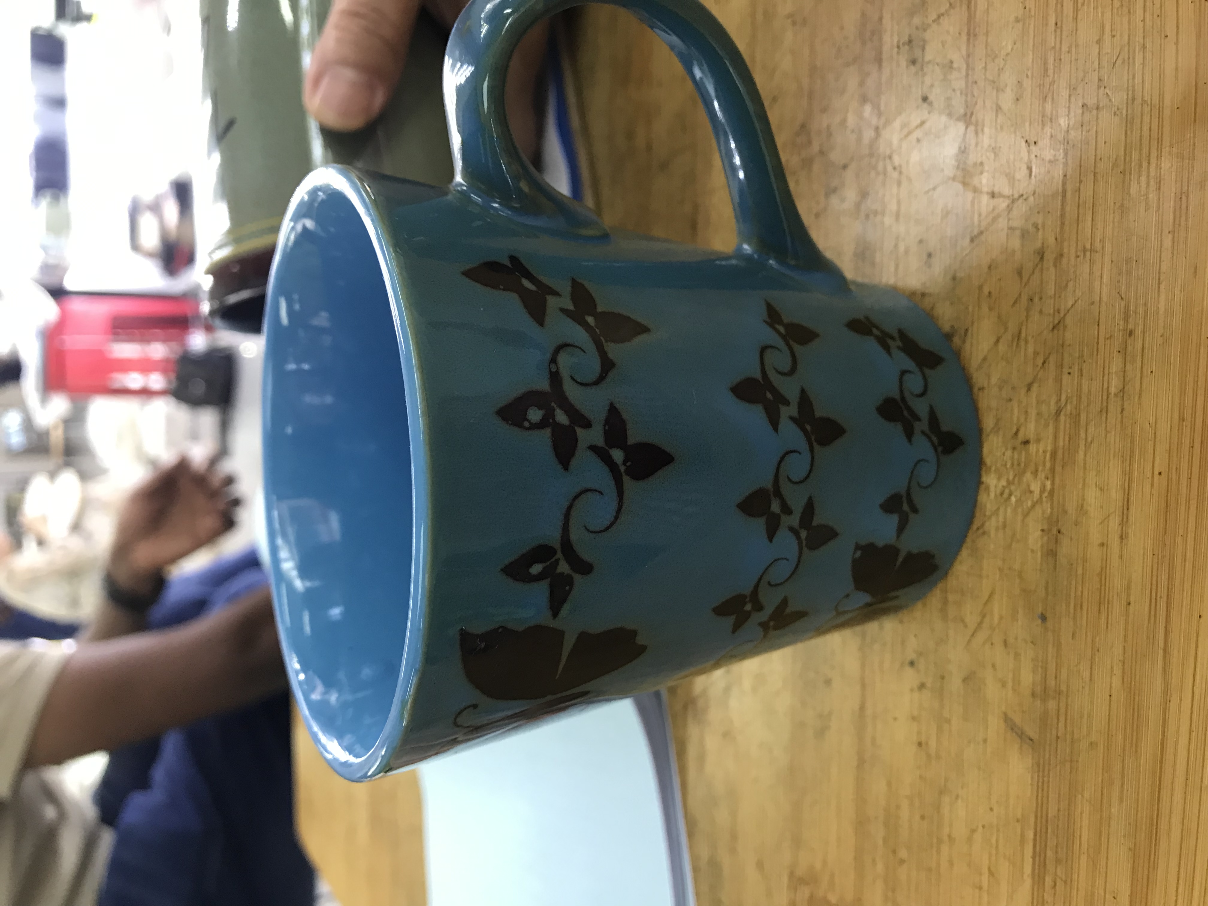 Fruit-patterned mugs, ceramic cups, high-quality coffee ceramic cups, fashionable drinking utensils details Picture