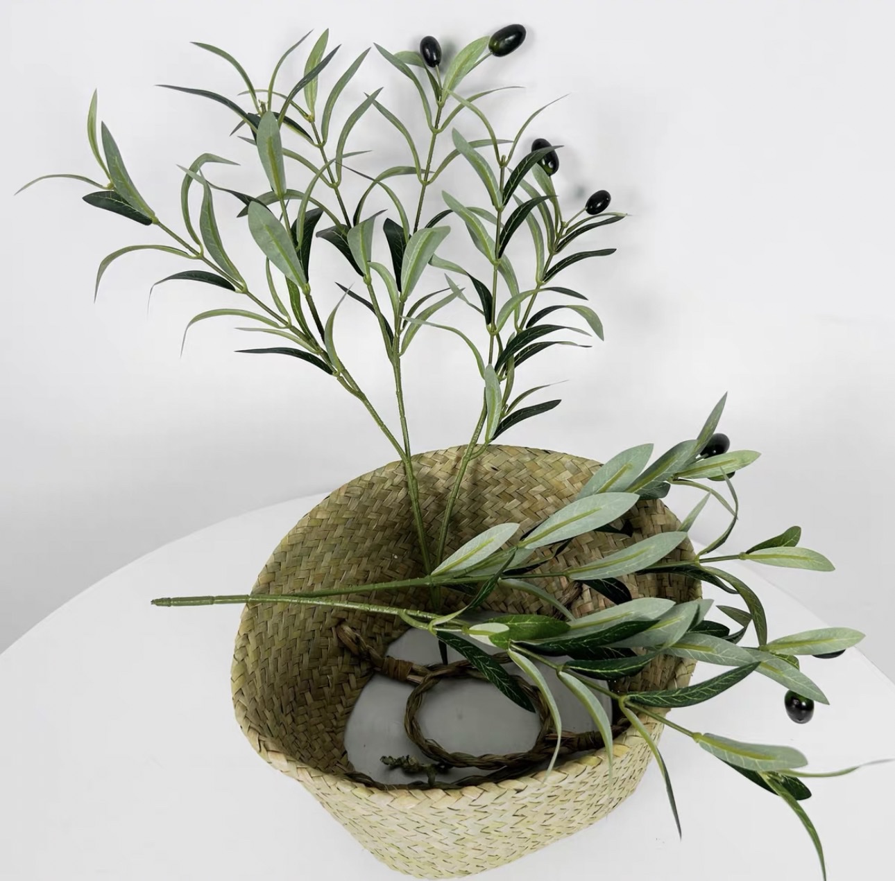 Olive branch artificial flower details Picture