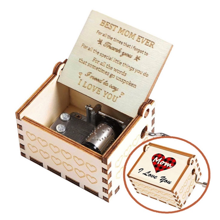 DIY音乐盒积木 八音盒木制 创意手工制作 音樂盒礼品盒 独特音质享受音乐盒产品图