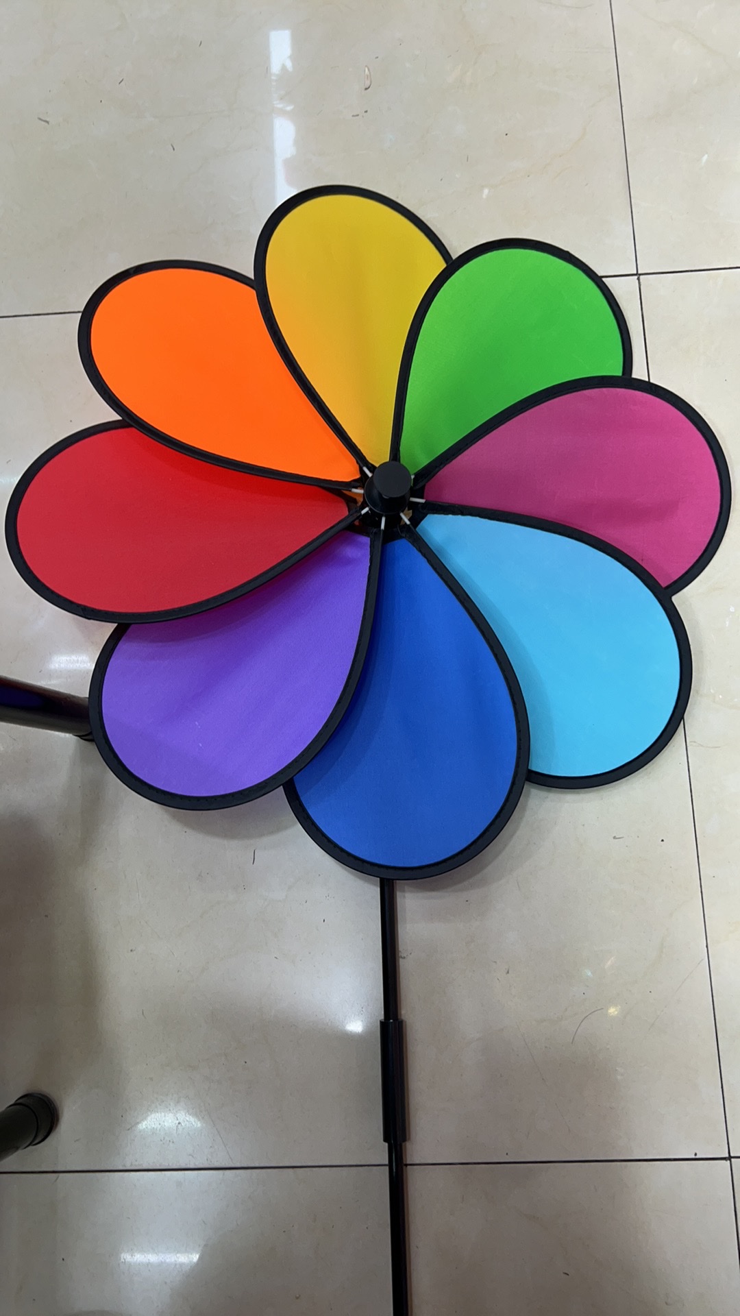 大号风车48八彩镂空大风车景区玩具