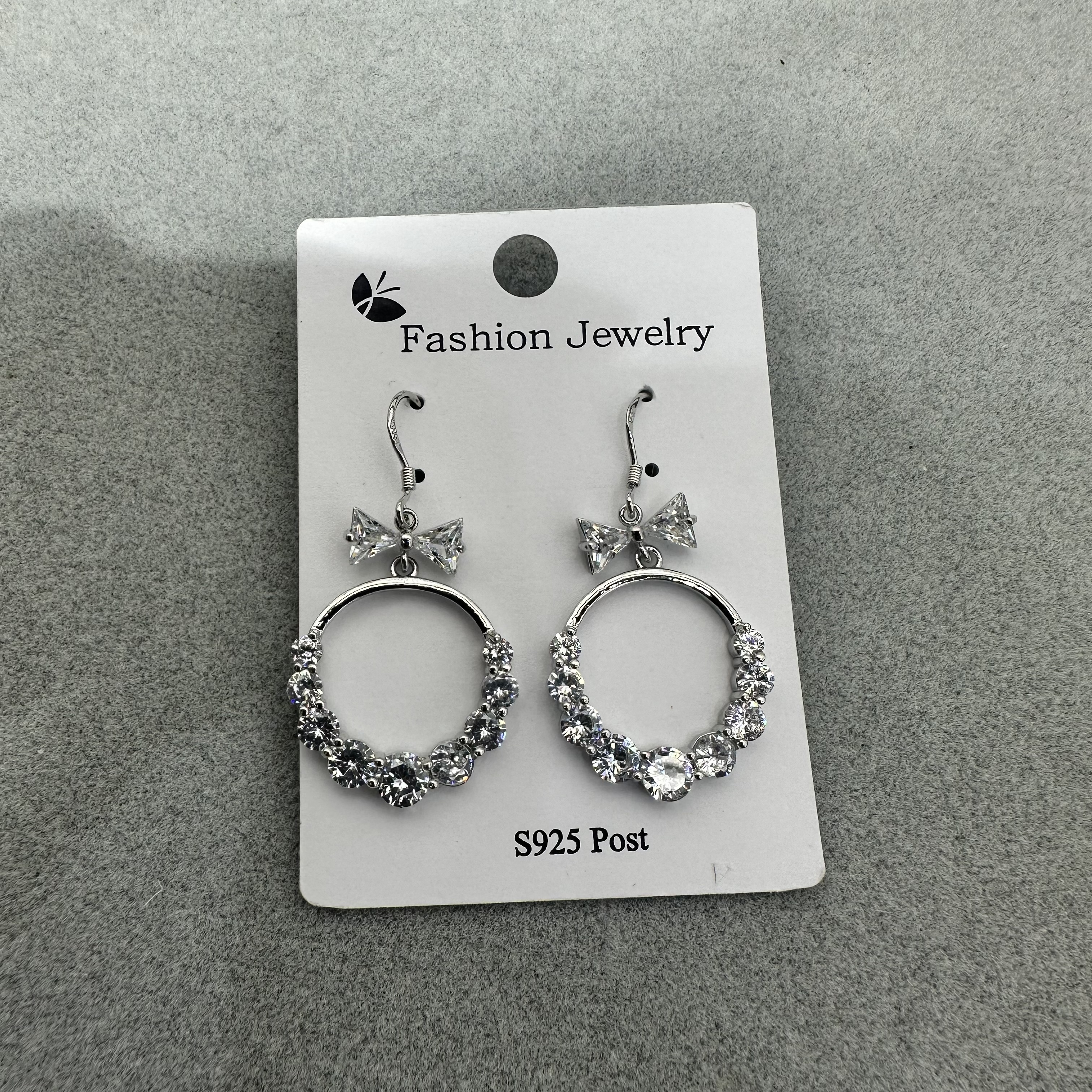 创意饰品 独特设计耳钉 精致耳饰 简约时尚耳环女款锆石耳环 铜款产品图