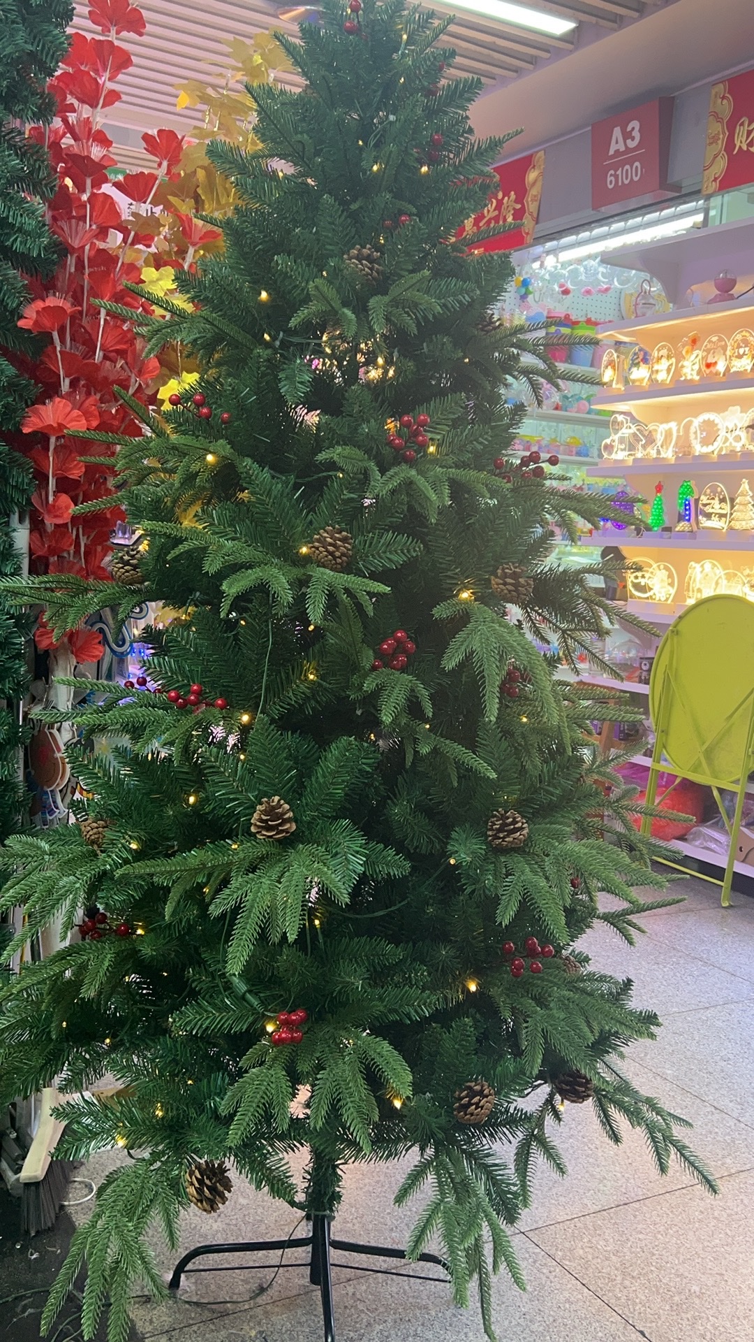 1.8米混合圣诞树 圣诞树装饰 美观大方 聖誕樹欢乐节日氛围营造 PE PVC