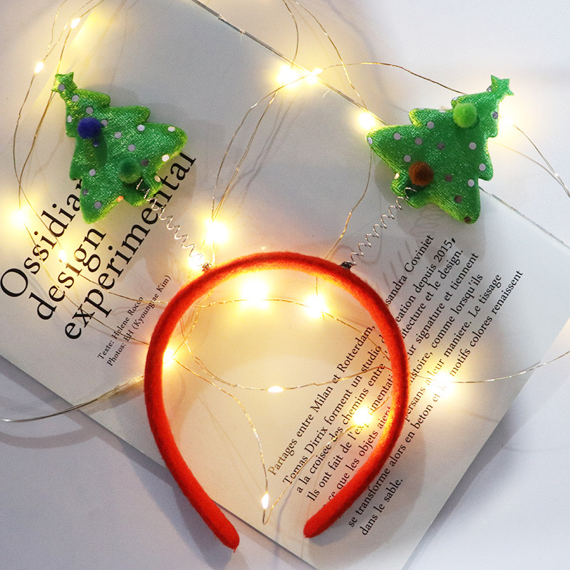 圣诞节主题创意头扣 高品质节日装饰用品 圣诞老人麋鹿款头饰扣子详情图16