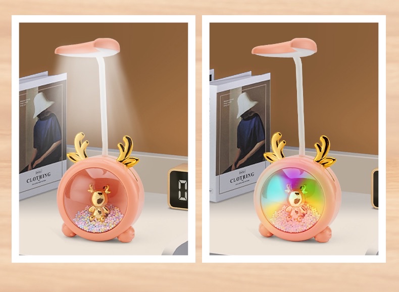 Cross-border e-commerce sources, foreign trade wholesale, 2 grades, fashionable and creative cartoon night lights, home decoration ornaments, student room atmosphere lights, cute USB study desk lamps, student gifts, birthday gifts, night lights detail image 5