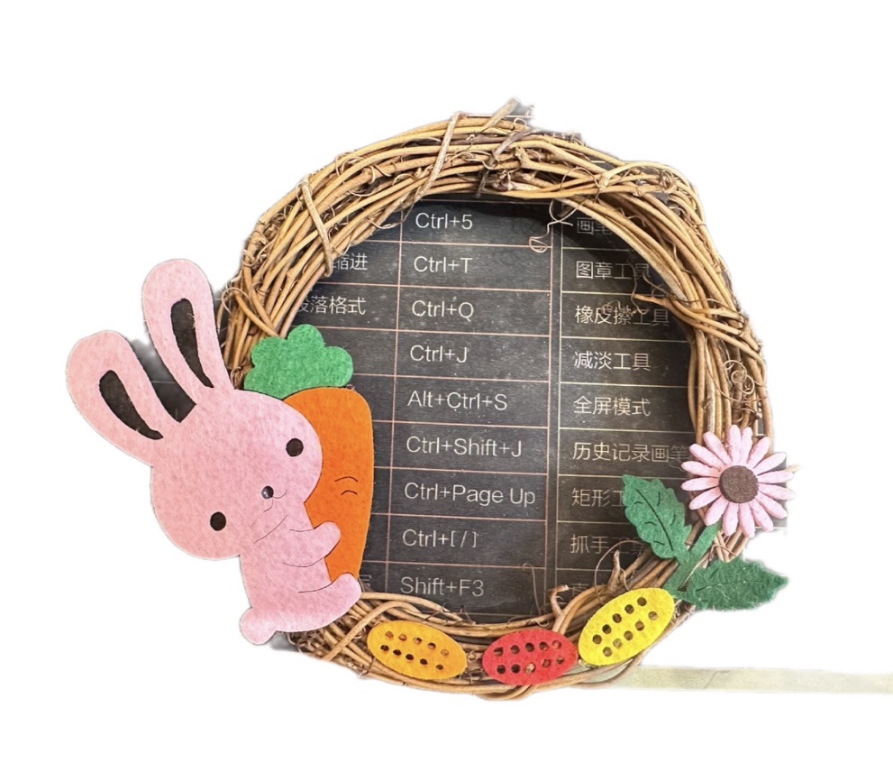 【复活节挂件】本工厂供应复活节藤圈挂件/复活节装饰品等产品详情图3