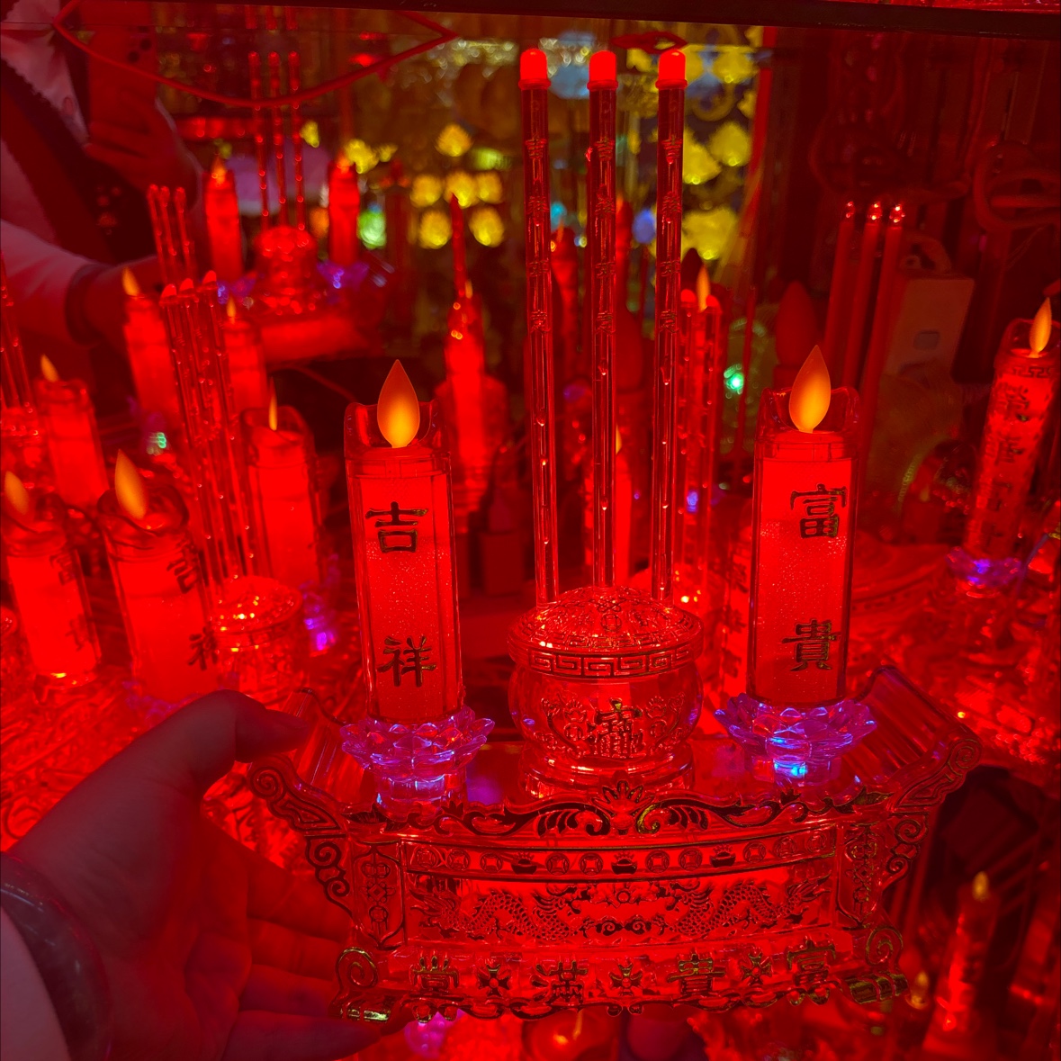 Electric incense burner, LED electric incense burner, battery plug dual-purpose electronic candle detail image 3