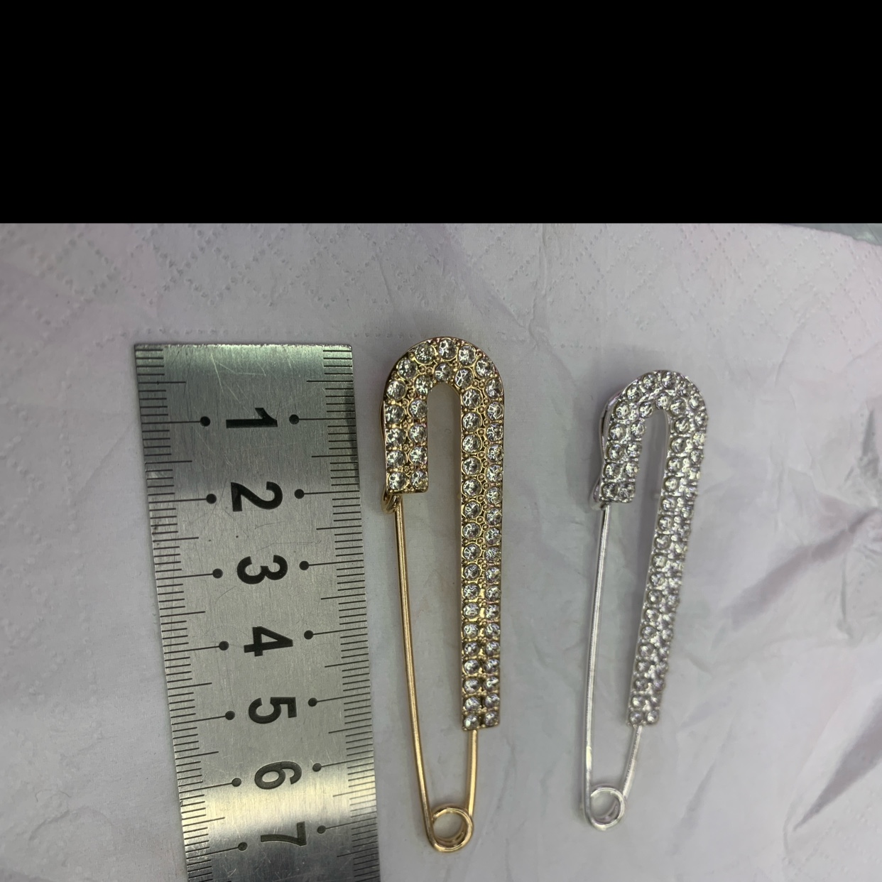 diy clothing decoration accessory buckle, 7.5m with 52-diamond jewelry accessory pin