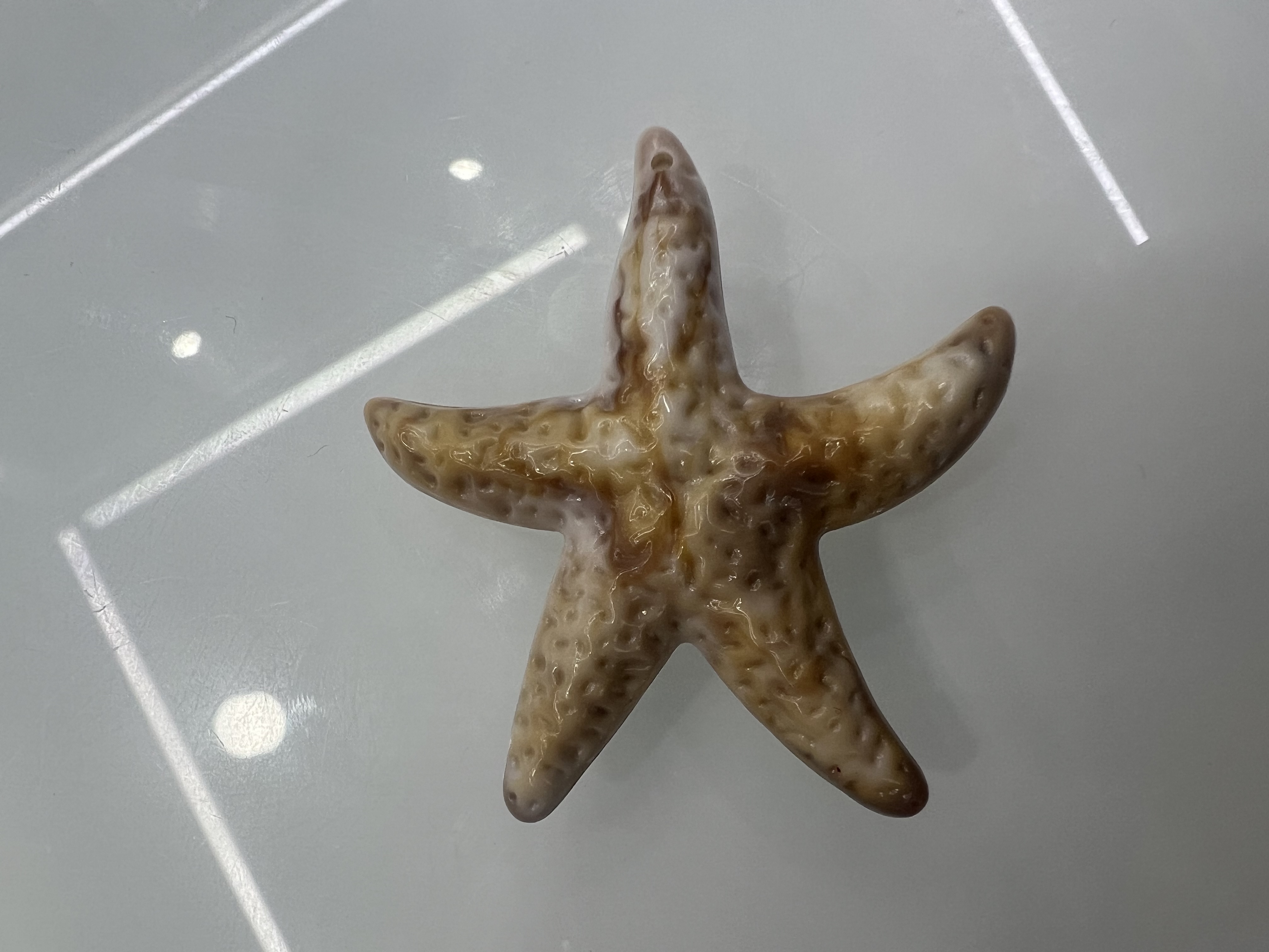 海星本品亚克力材质仿贝壳吊坠 窗帘汽车挂件钥匙扣电镀激光工艺 手链项链鞋花装饰挂件详情图6