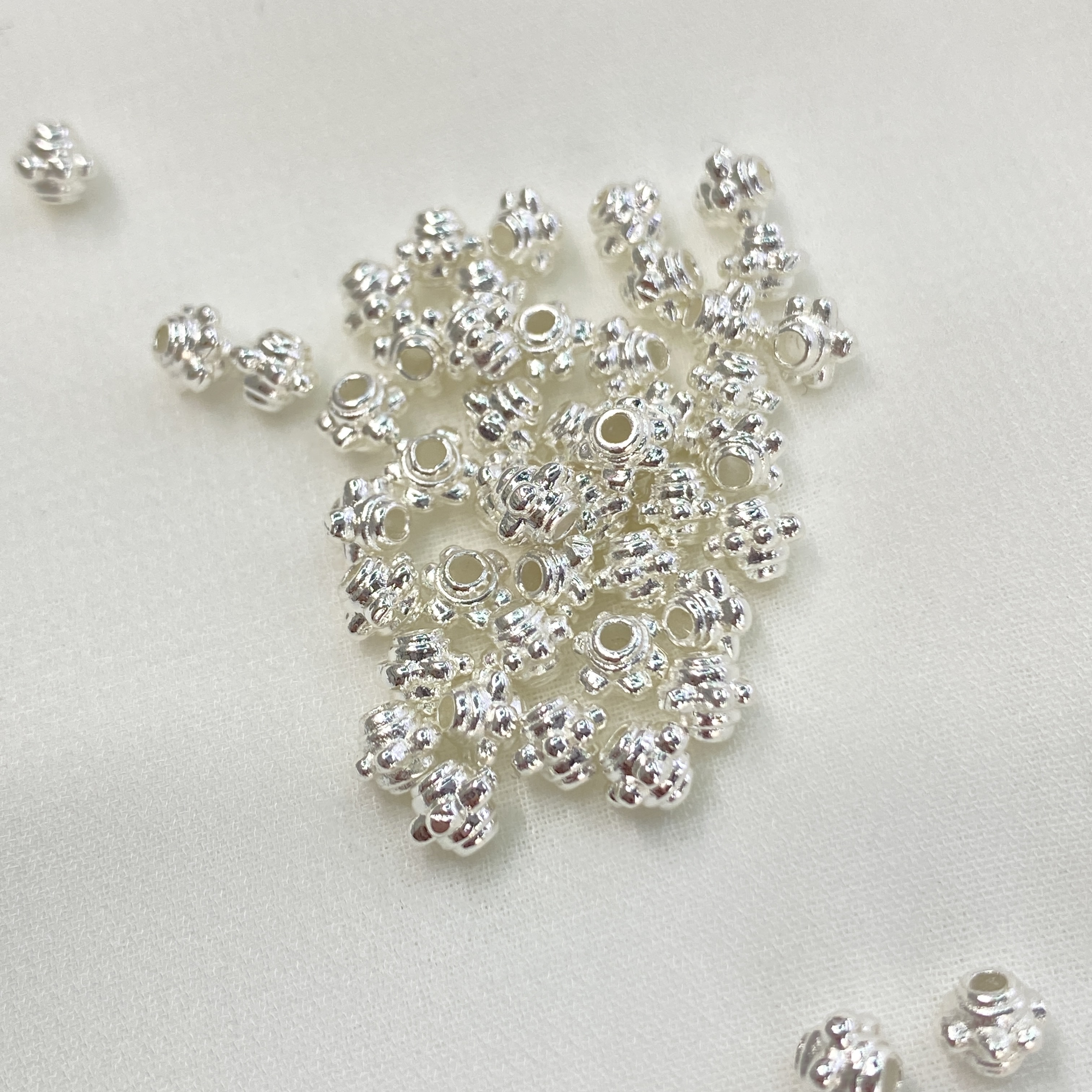 Cobre chapado en oro real 18K alta retención de color accesorio dragonfly eye bead 6mm Specification image
