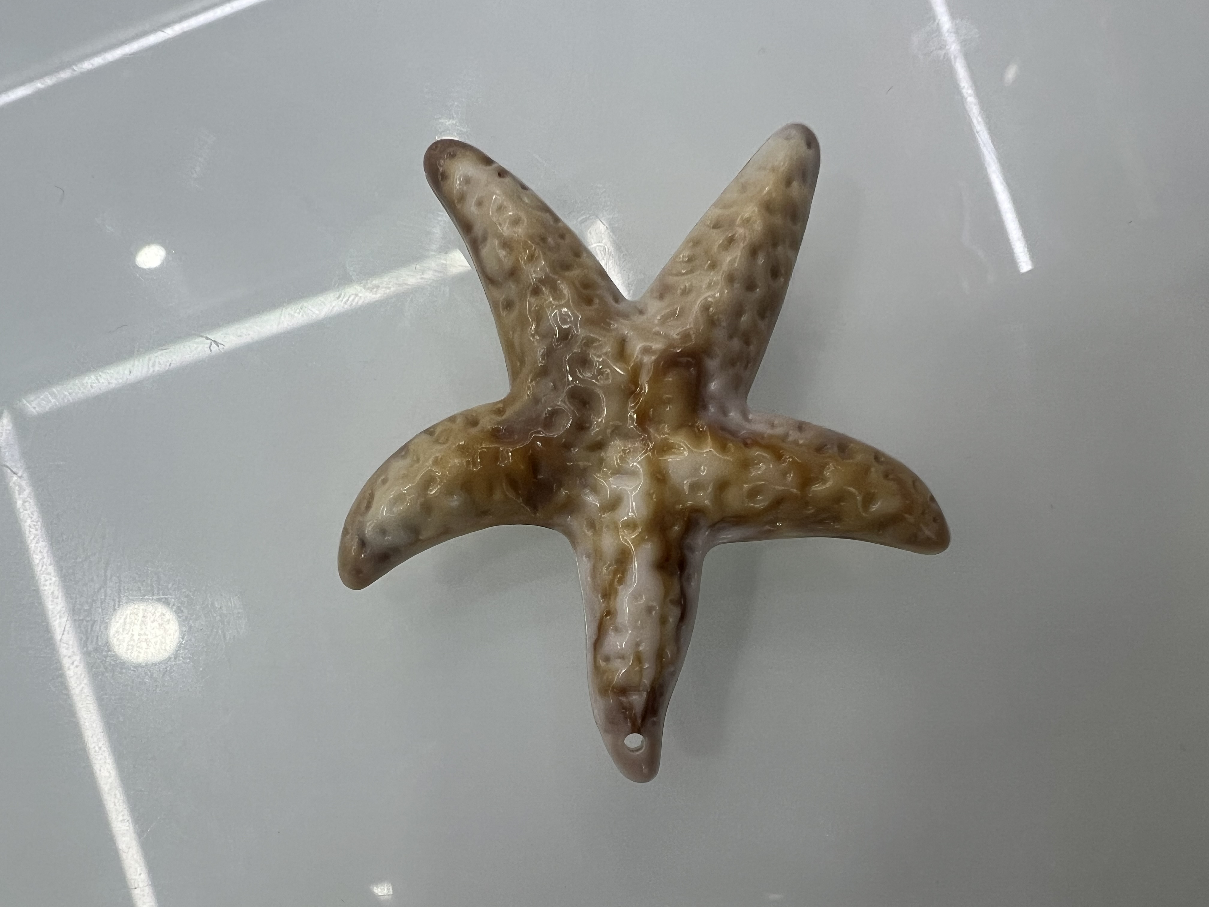 海星本品亚克力材质仿贝壳吊坠 窗帘汽车挂件钥匙扣电镀激光工艺 手链项链鞋花装饰挂件详情图8