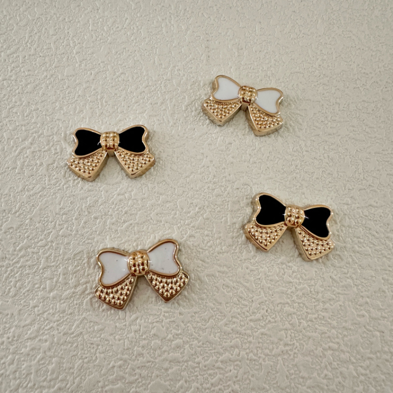 蝴蝶结塑料饰品配件 珍珠树脂饰品配件 手工DIY饰品材料包 高档耐用饰品制作配件详情图4