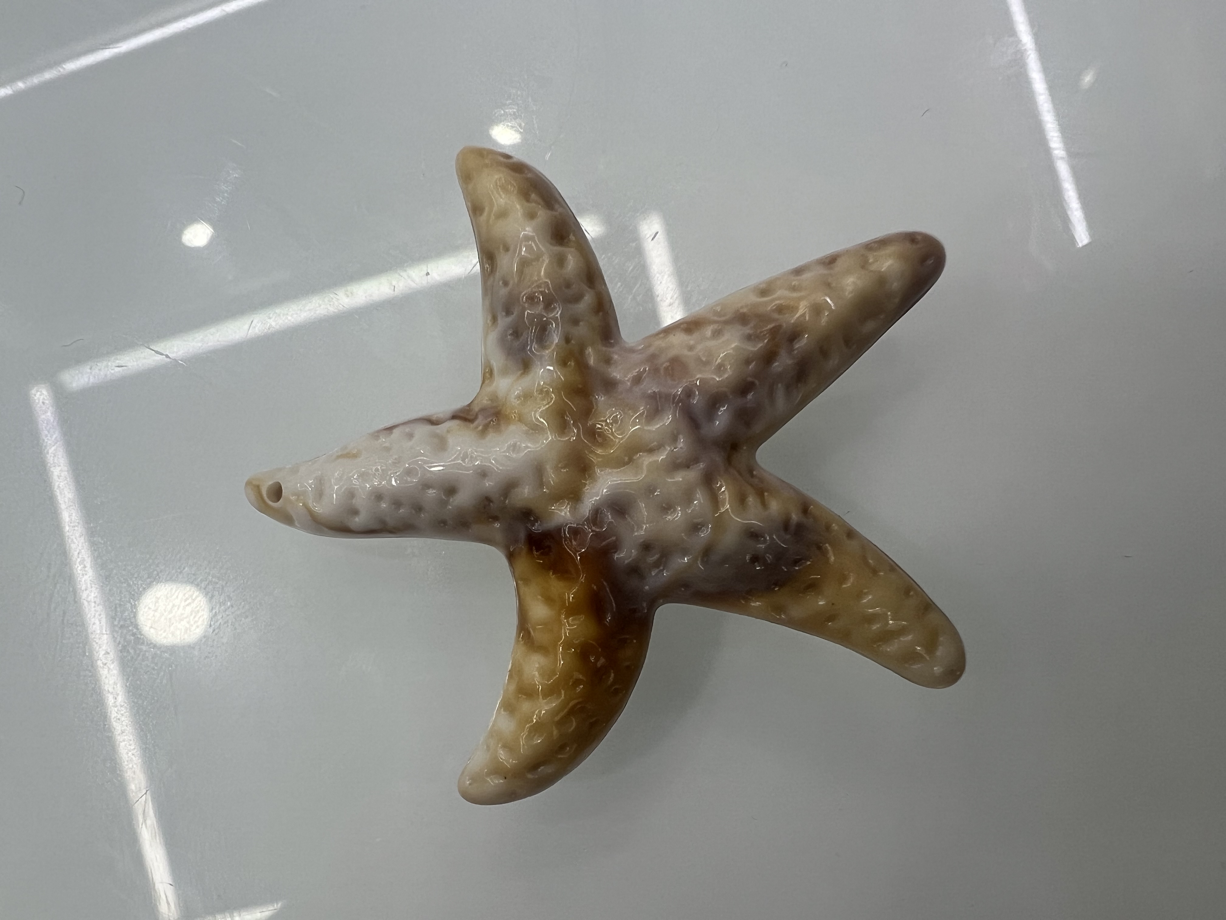 海星本品亚克力材质仿贝壳吊坠 窗帘汽车挂件钥匙扣电镀激光工艺 手链项链鞋花装饰挂件详情图5