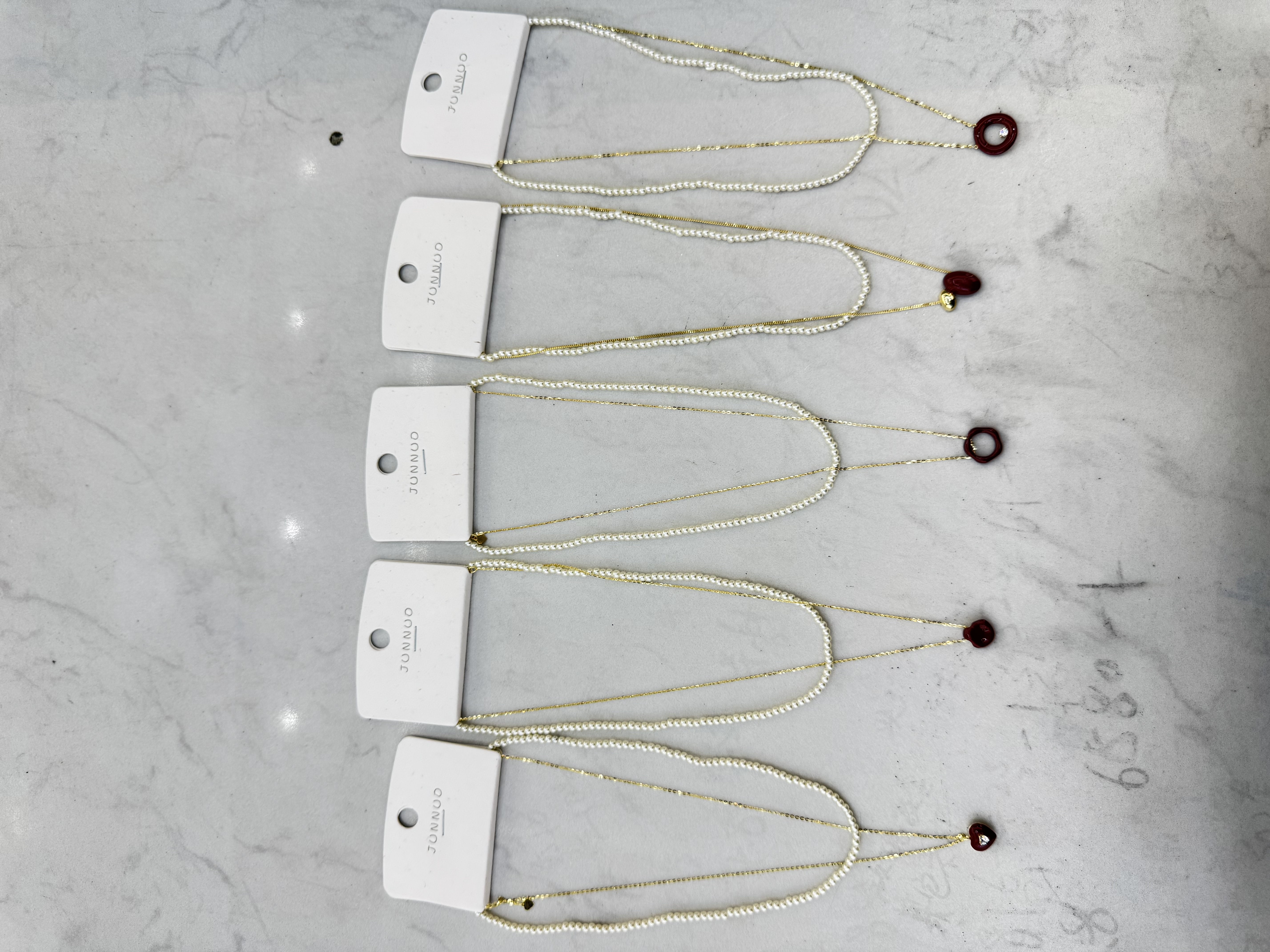 铜链加珍珠项链