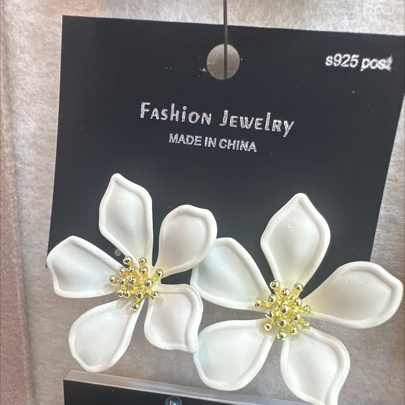 流行气质喷漆花朵耳钉饰品耳饰耳饰耳环耳饰韩国流行耳钉