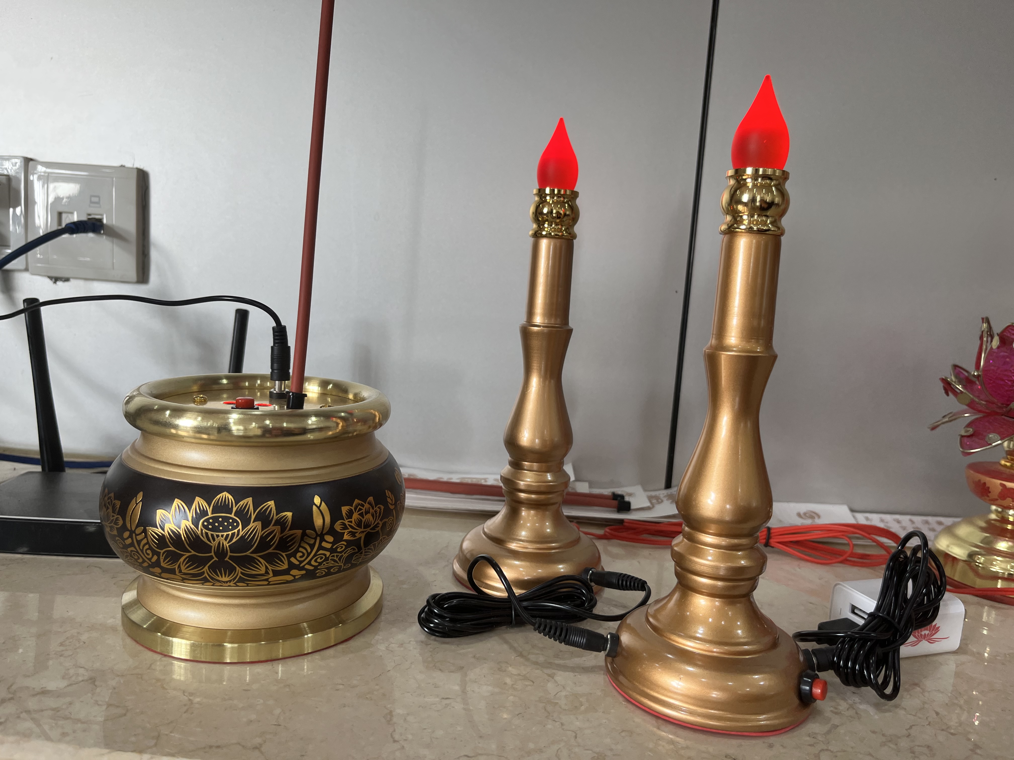 跨境独特商品 LED窗帘灯蜡烛灯套装 墓碑装饰夜灯发夹 美式复古风格 环保节能灯具金属材质led窗帘灯夜灯发夹夜灯发夹详情图5