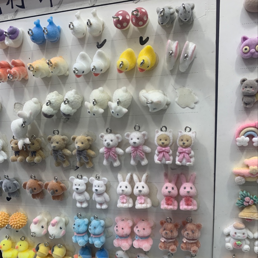 压克力植绒配件钻石戒指戒指女沙金戒指戒指钛钢戒指产品图