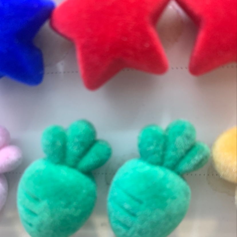 亚克力植绒头饰配件绑头发的橡皮筋发饰头饰头绳