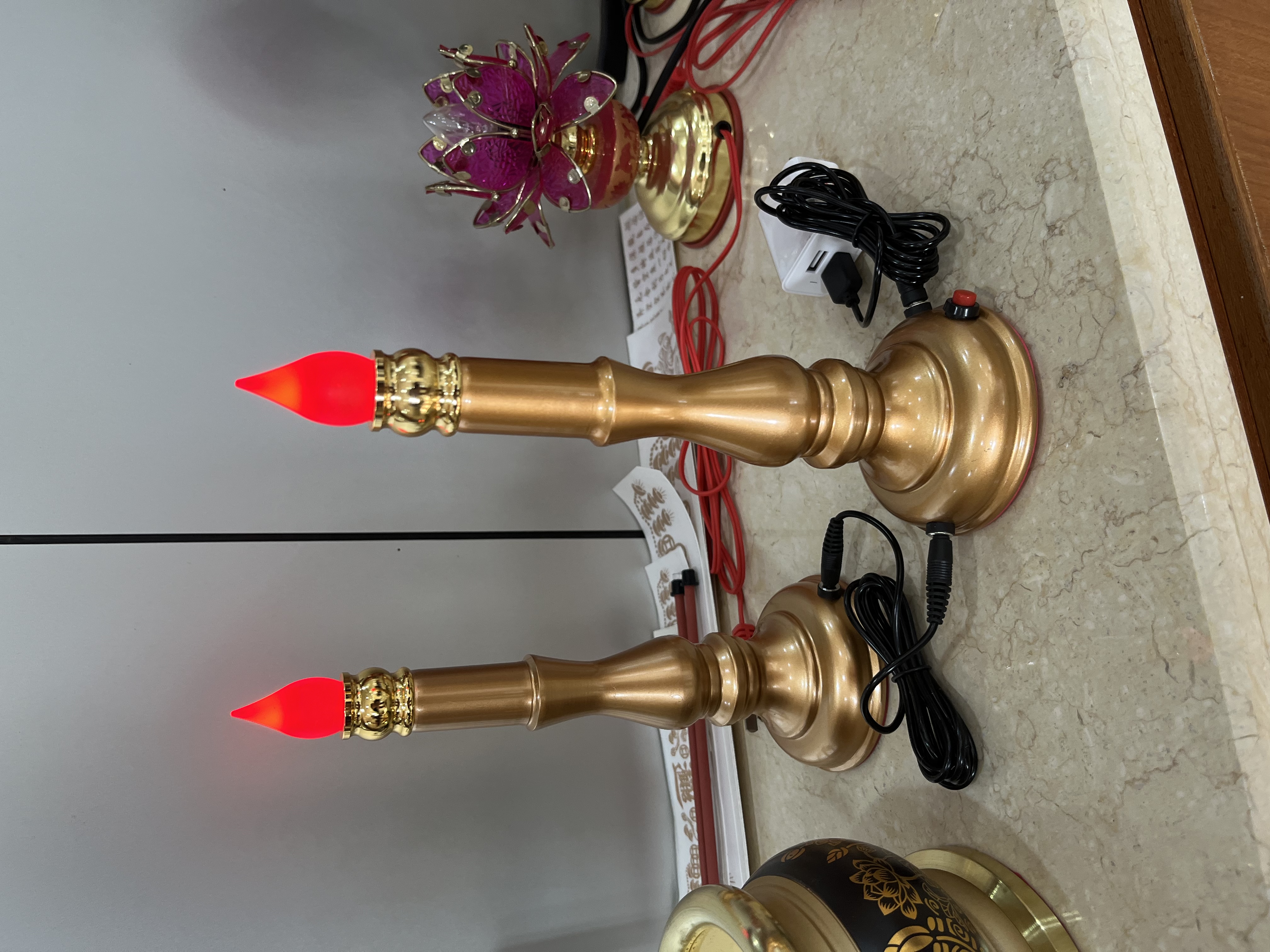 跨境独特商品 LED窗帘灯蜡烛灯套装 墓碑装饰夜灯发夹 美式复古风格 环保节能灯具金属材质led窗帘灯夜灯发夹夜灯发夹详情图2