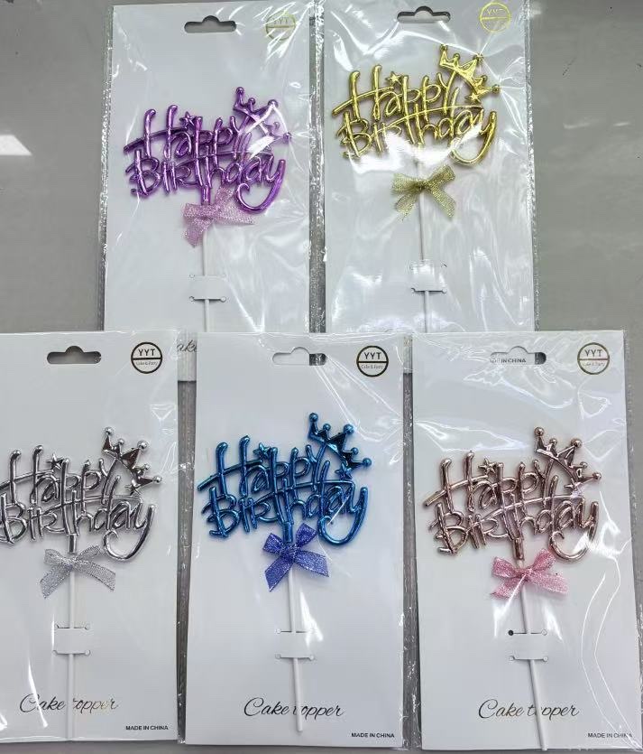 生日蛋糕插牌，西语，意大利语，英语等语言详情图3