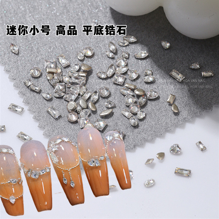 Nail polish diamond, zircon diamond, DIY nail polish accessories wholesale, crystal diamond, crystal source manufacturer, DIY accessories Application Scenario