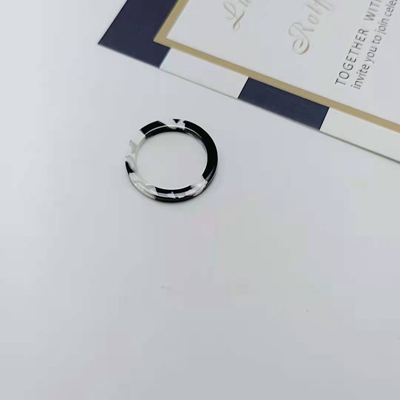 New fine ring for women, acetic acid version of Ac calendar ring bracelet, a popular simple and delicate colorful finger ring accessory detail image 3