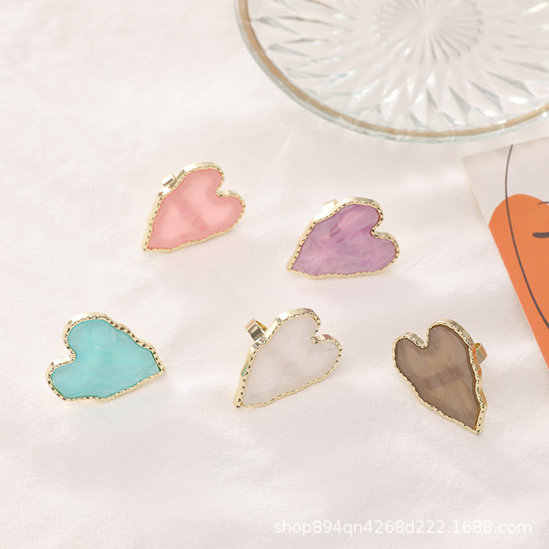 跨境日系美甲仿贝壳调色盘戒指 甲油胶取色高颜值彩绘调色板工具 饰品耳环戒指