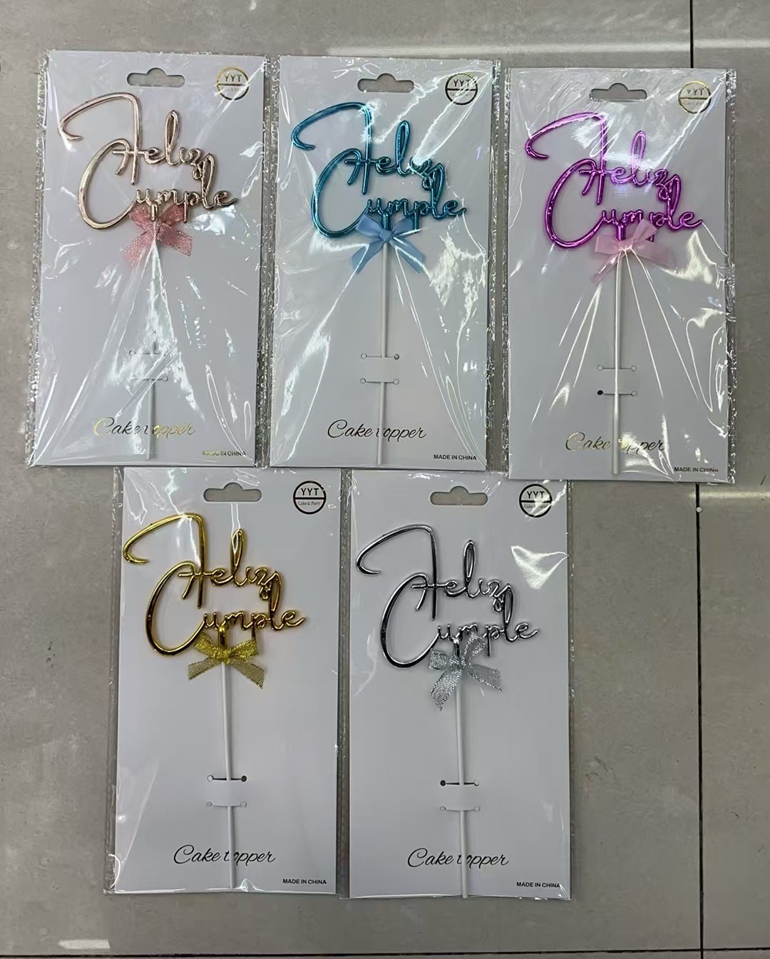 生日蛋糕插牌，西语，意大利语，英语等语言详情图6