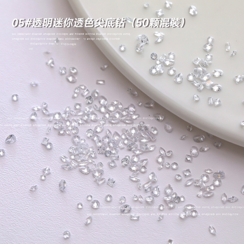Nail polish diamond, zircon diamond, DIY nail polish accessories wholesale, crystal diamond, crystal source manufacturer, DIY accessories Item Picture