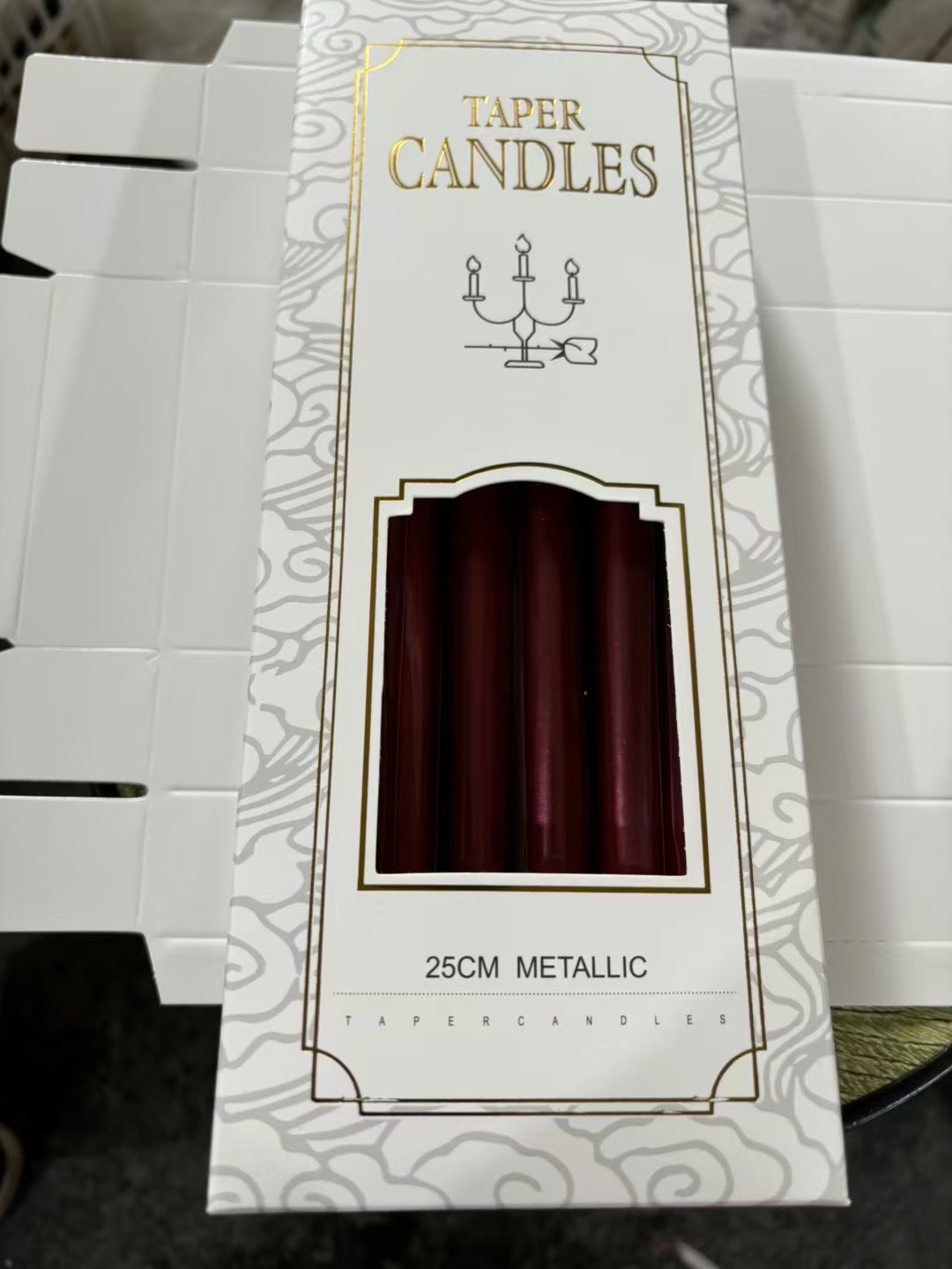 8-inch threaded candle, 20 cm, wedding, Christmas Item Picture
