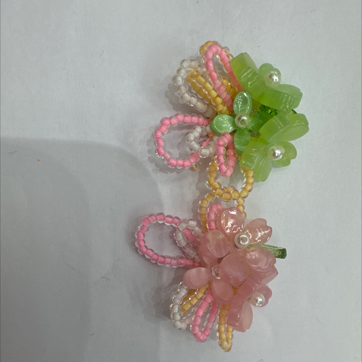 手工串珠米珠树脂花耳饰配件，晶点饰品配件商行火爆热销中产品图