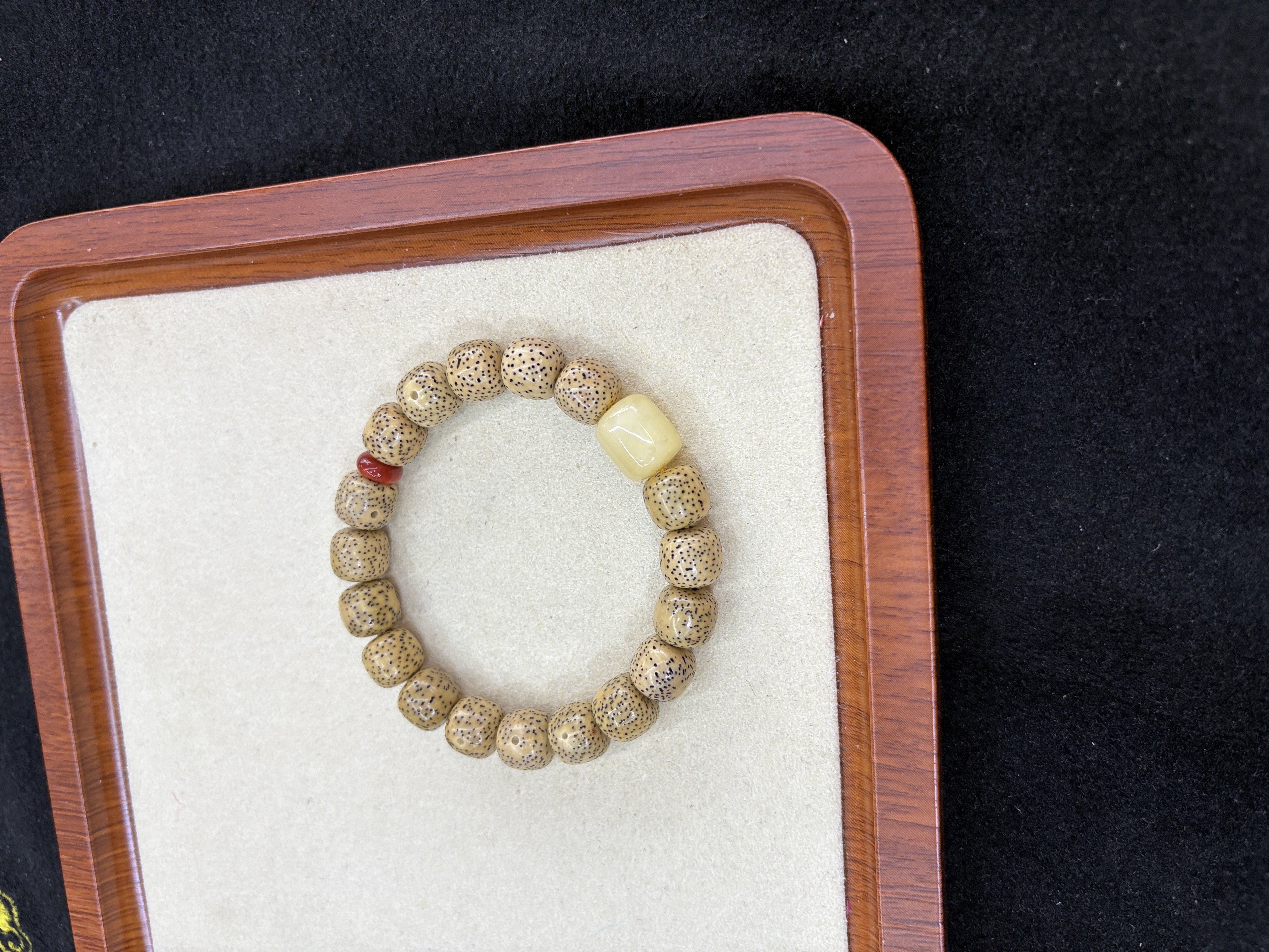 Diy搭配天然星月菩提桶珠单圈手链手串菩提子文玩 臻源珠宝 男女同款菩提籽手串 搭配蜜蜡南红手串文玩菩提手链