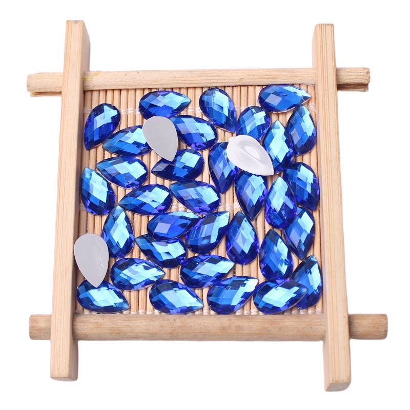 8×13mm Earth surface water drop acrylic diamond jewelry accessories, unique design, handcrafted DIY jewelry materials, multiple colors available, jewelry accessories, jewelry accessories, headwear accessories Item Picture