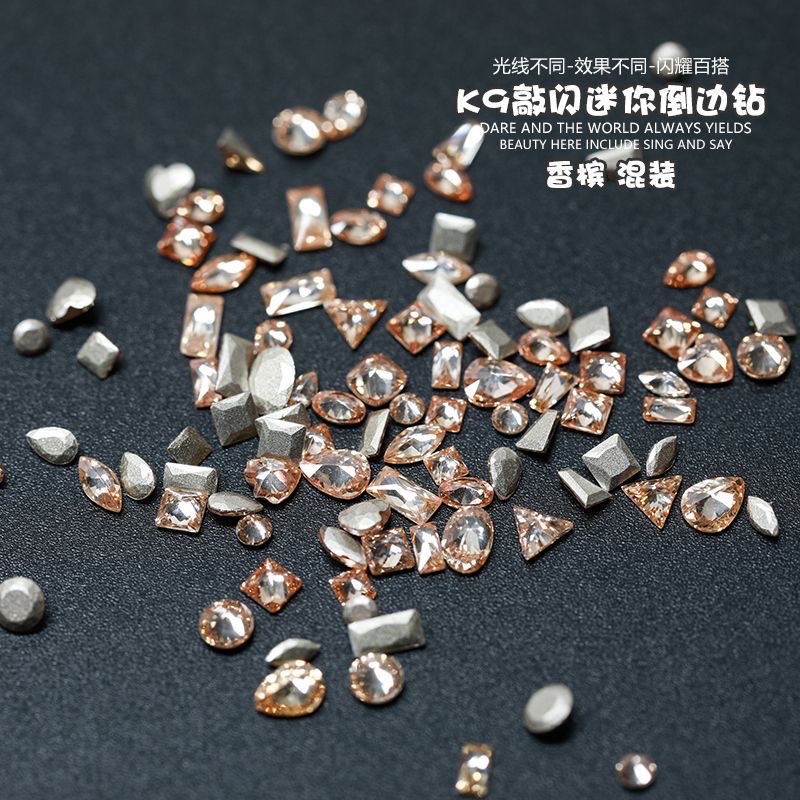 Nail polish diamond, zircon diamond, DIY nail polish accessories wholesale, crystal diamond, crystal source manufacturer, DIY accessories details Picture