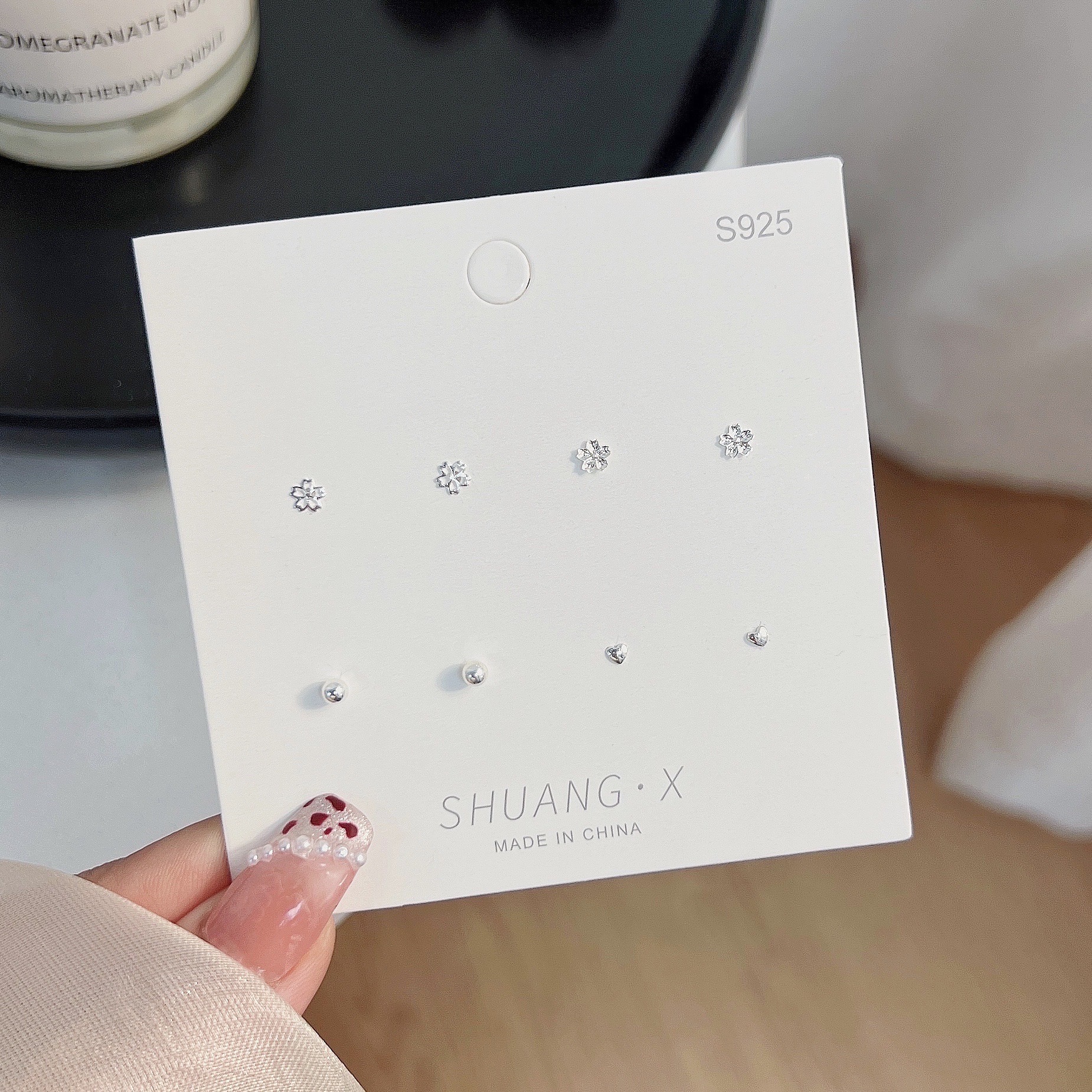 1218饰品店 创意个性耳钉 独特设计耳饰 简约时尚饰品 炫酷耳环新款上市饰品耳钉1218饰品耳饰创意饰品耳钉1218饰白底实物图