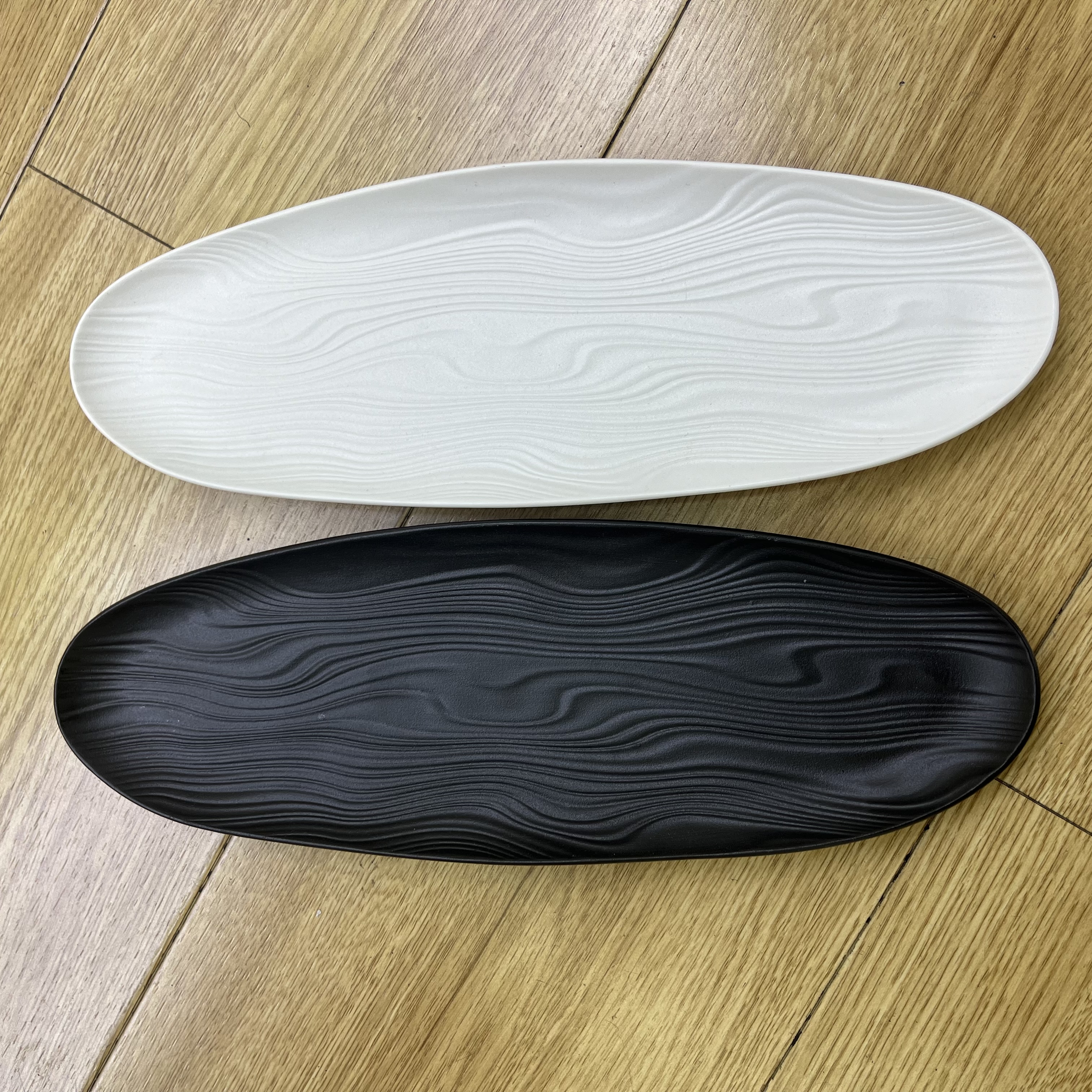 陶瓷餐盘陶瓷柳叶盘收纳盘水果沙拉盘甜品盘黑色餐盘黑白餐盘经典简约餐盘水果盘寿司盘酒店西餐盘石纹餐盘详情图4