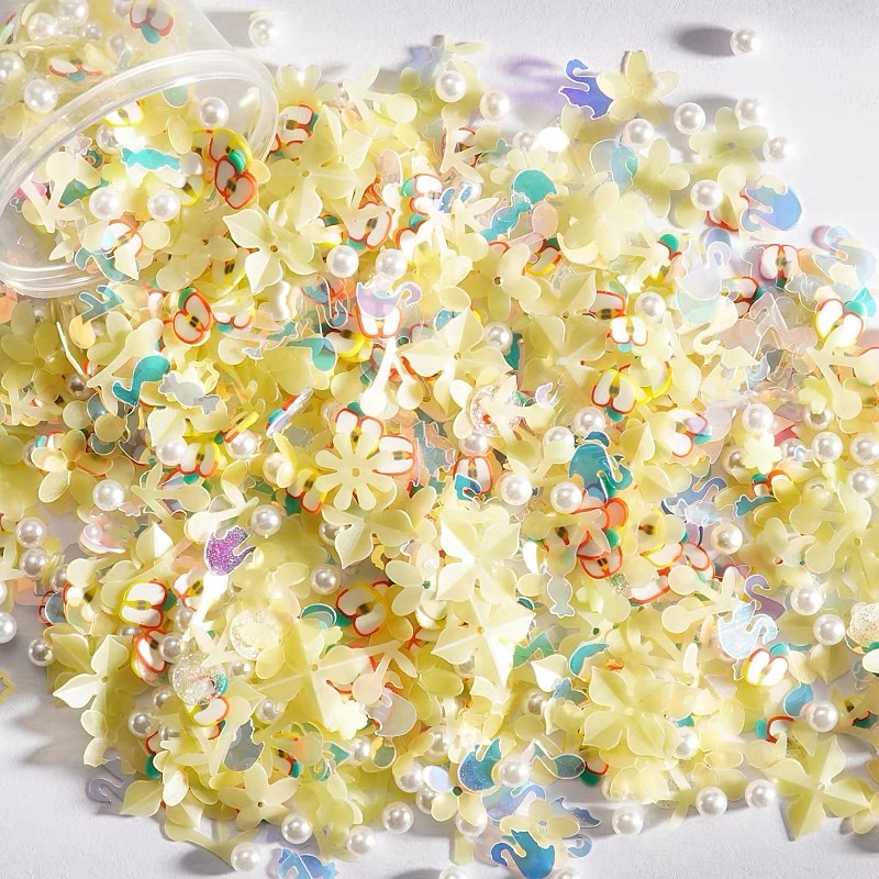 Matte pearl mixed sequins, jewelry accessories, DIY handicraft accessories for early childhood education, decorative accessories for handicrafts, bag decorations, 500g per pack detail image 7