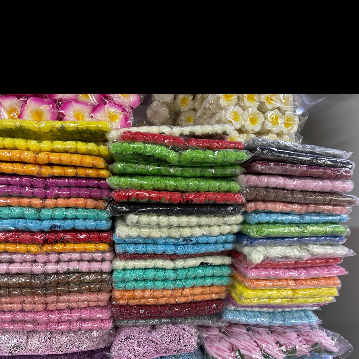 144 foam flowers, 1 pack, artificial flowers, artificial flowers details Picture