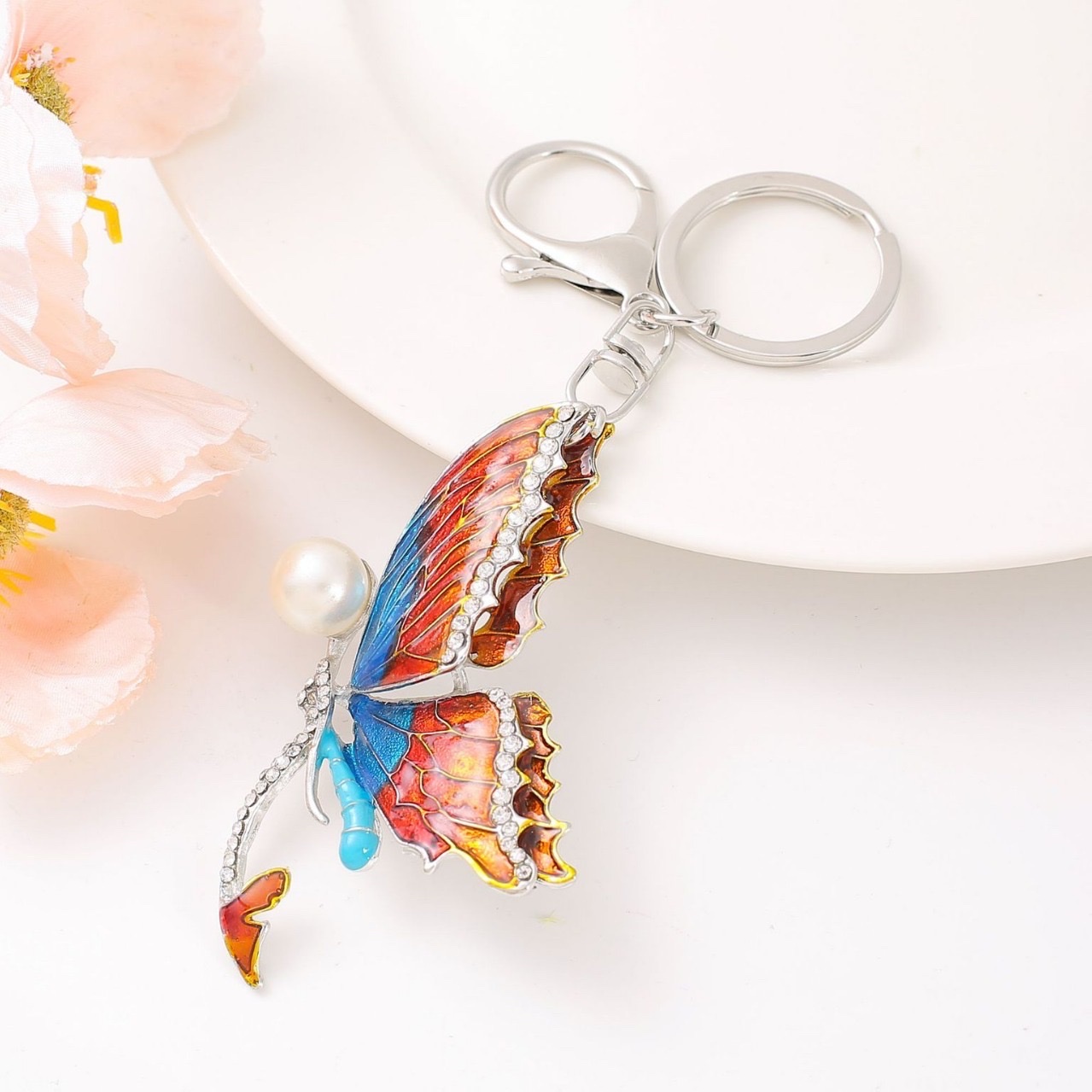 钥匙扣/熊猫/钥匙挂/挂饰/植绒配件产品图