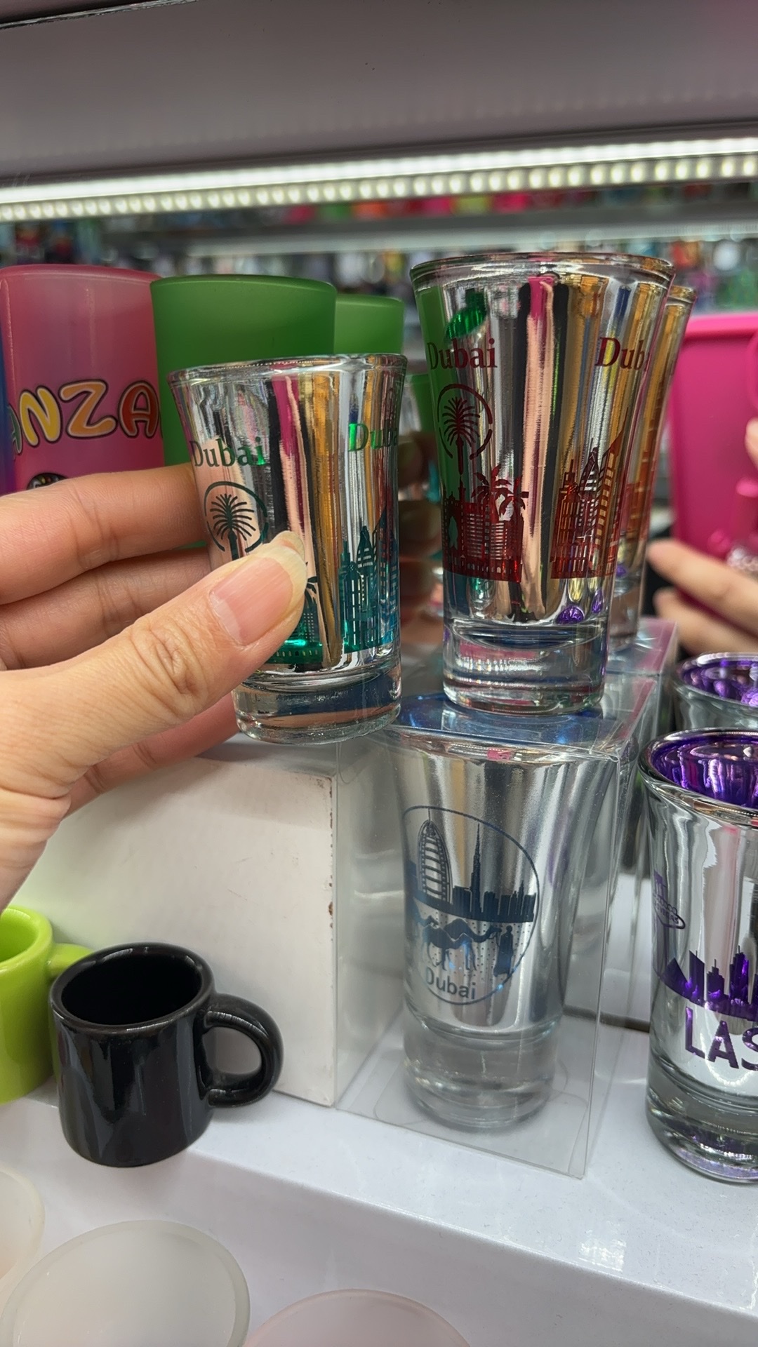 旅游纪念品，射击眼镜 玻璃杯 电镀杯，来样定制款 伴手礼 