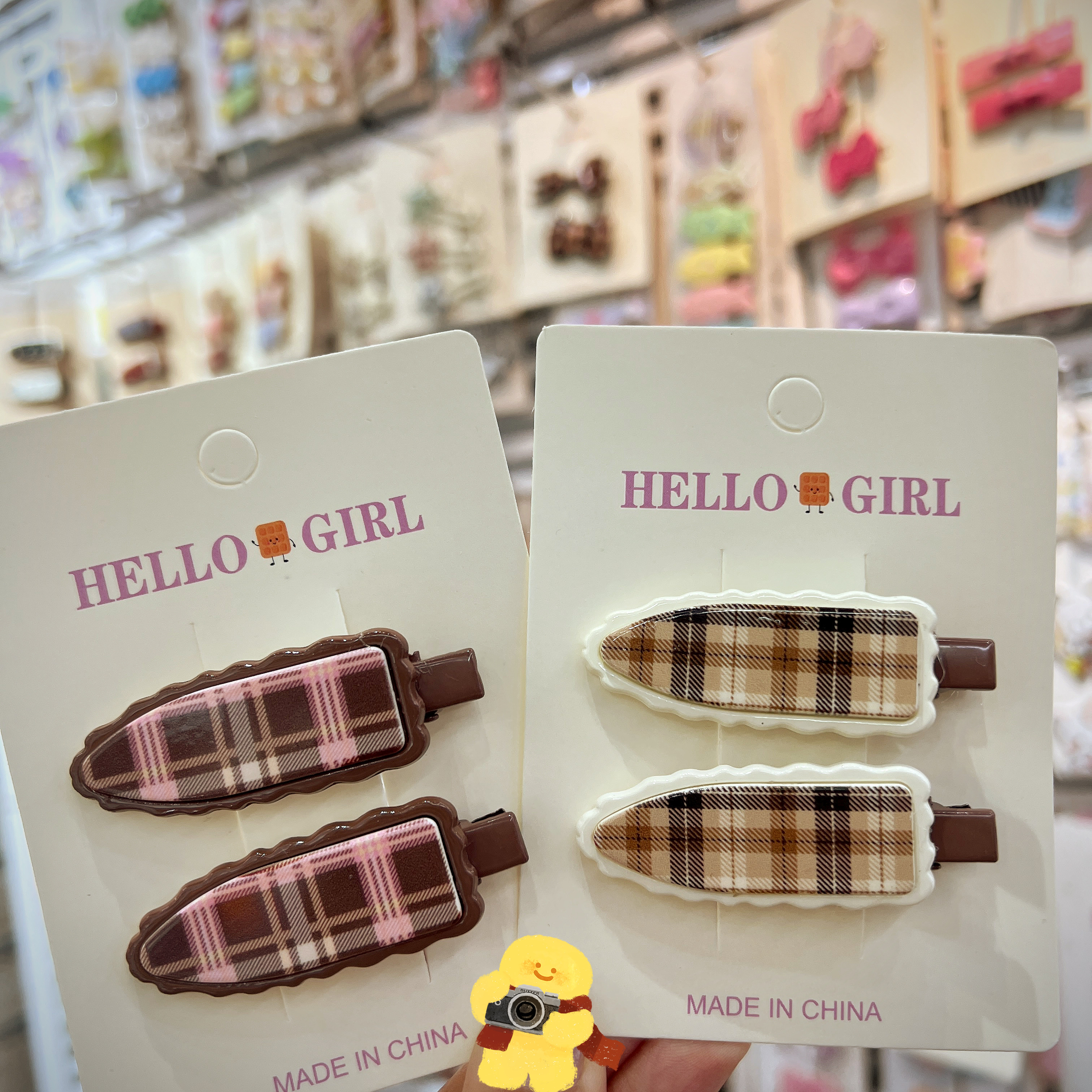 创意饰品女士发夹植绒设计 发卡头饰 简约时尚发饰 美发装饰品不伤发质白底实物图