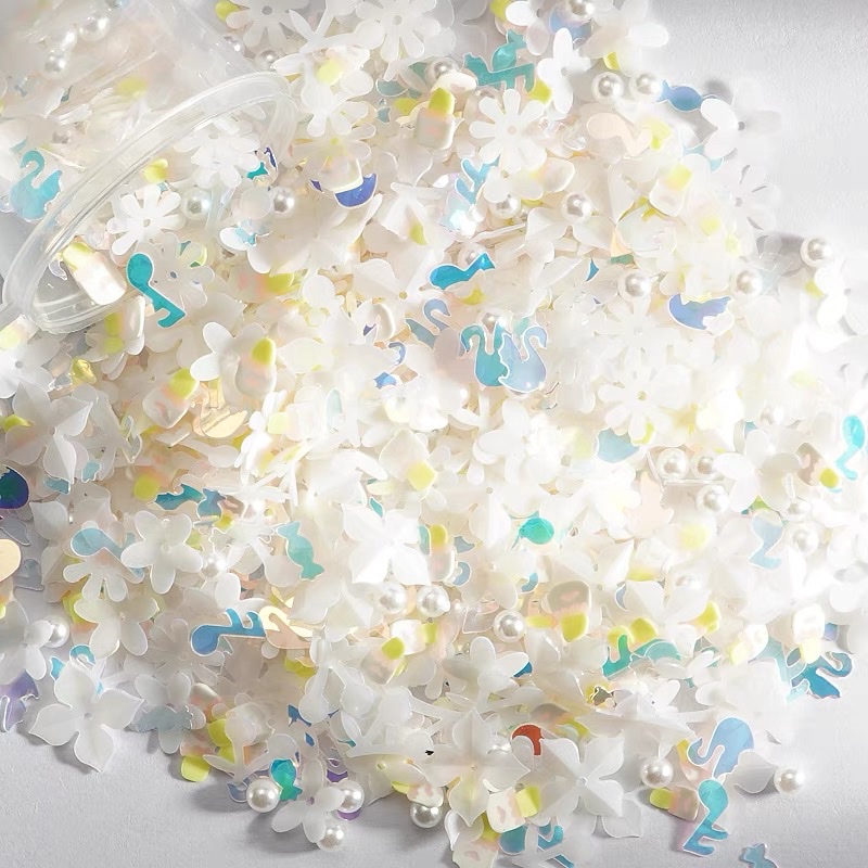 Matte pearl mixed sequins, jewelry accessories, DIY handicraft accessories for early childhood education, decorative accessories for handicrafts, bag decorations, 500g per pack detail image 5