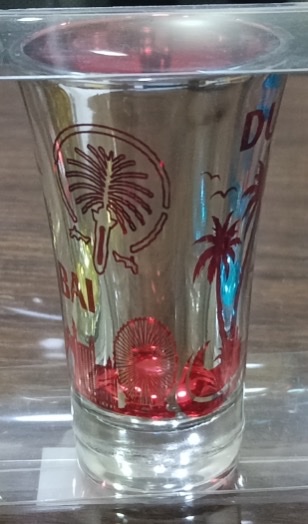 旅游纪念品，射击眼镜 玻璃杯 电镀杯，来样定制款 伴手礼 产品图