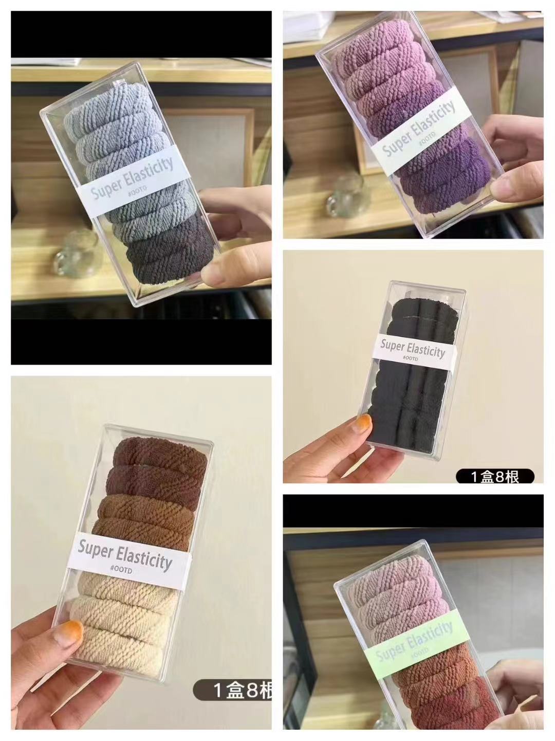 The new autumn and winter large intestine circle hair band Korean style sweet hair tie women's accessories are simple, fashionable, long-lasting and elastic without damaging hair quality