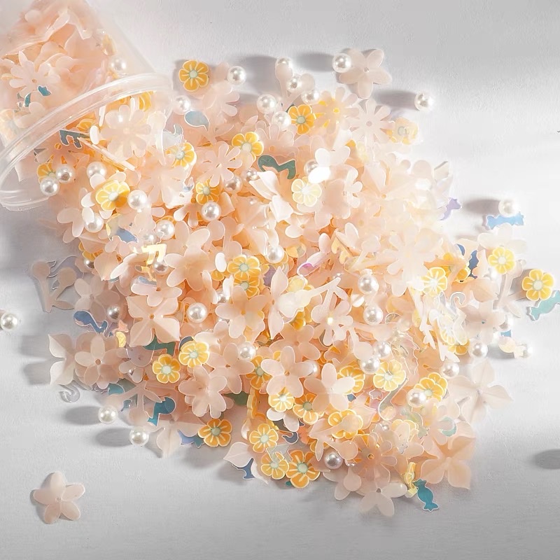 Matte pearl mixed sequins, jewelry accessories, DIY handicraft accessories for early childhood education, decorative accessories for handicrafts, bag decorations, 500g per pack detail image 4