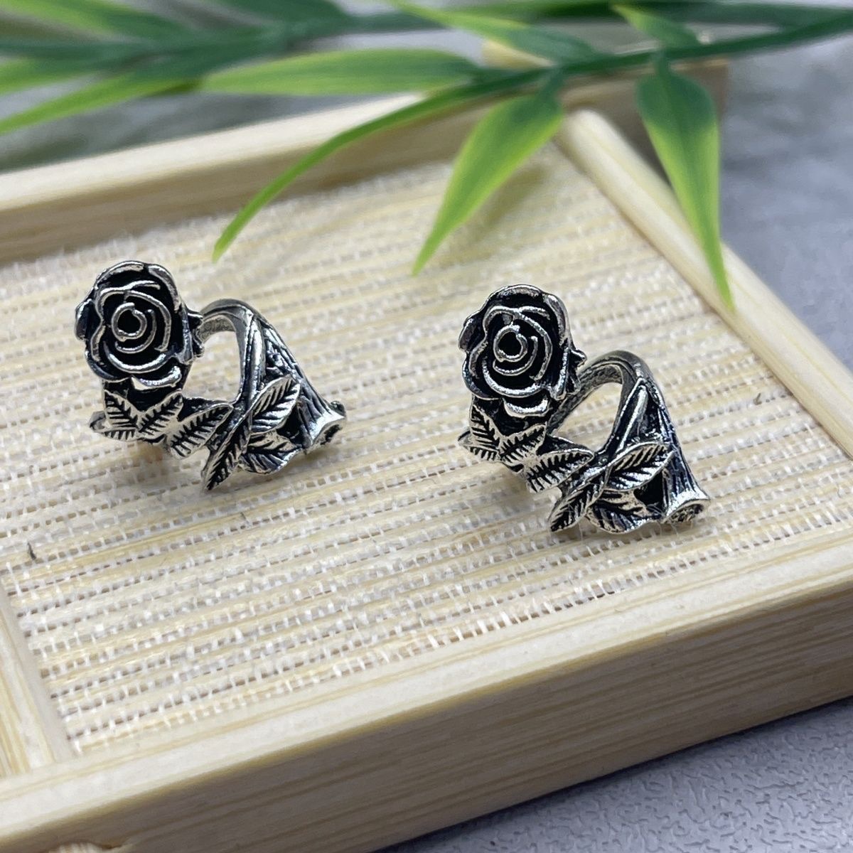 玫瑰花 隔珠合金藏银隔珠手工diy饰品配件项链手链材料饰品配件细节图